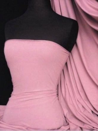 Cotton Lycra Jersey 4 Way Stretch Fabric- Rose Pink Q35 RSPN