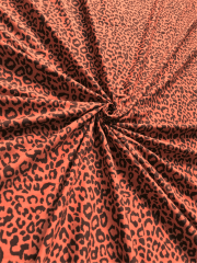 Cotton Lycra Jersey 4 Way Stretch Fabric- Safari Leopard SQ566