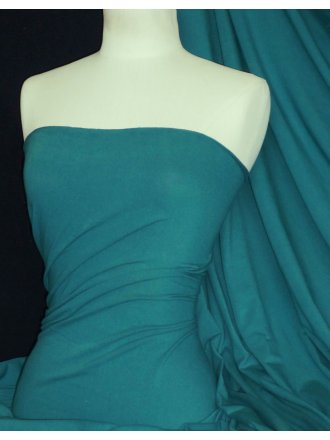 Cotton Lycra Jersey 4 Way Stretch Fabric - Sea Green Q35 SGR