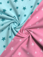 Cotton Lycra Jersey 4 Way Stretch Fabric- Stars SQ725