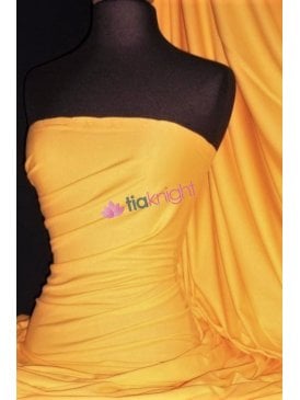 Cotton Lycra Jersey 4 Way Stretch Fabric - Sunflower Yellow Q35 SNF