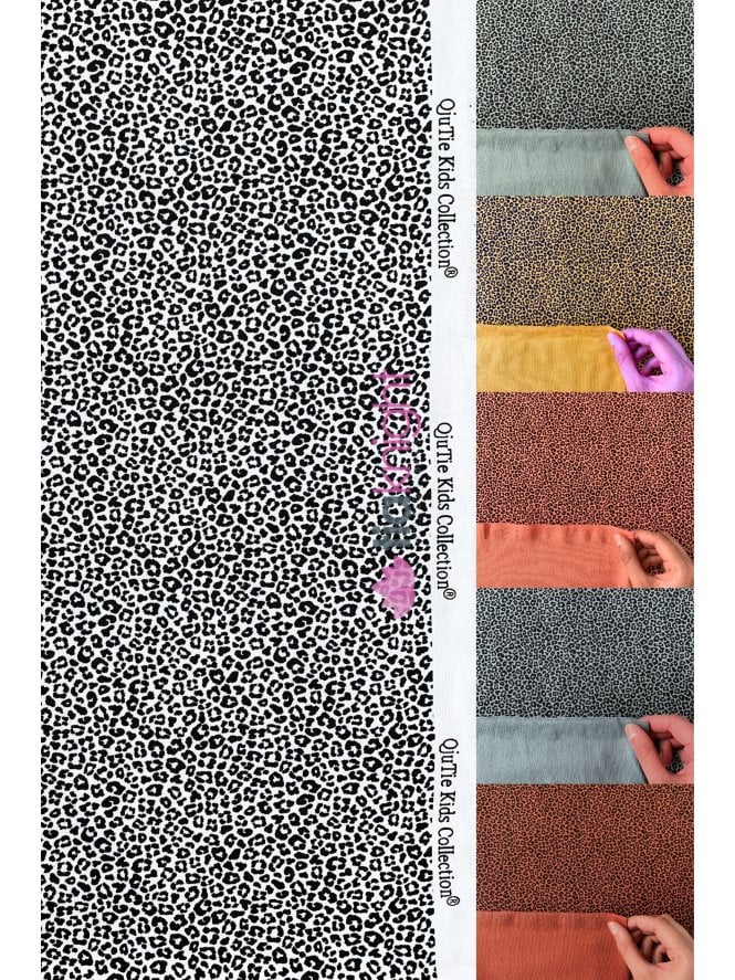 Cotton Lycra Jersey 4 Way Stretch Oeko-Tex 100 Fabric- Mini Leopard SQ765