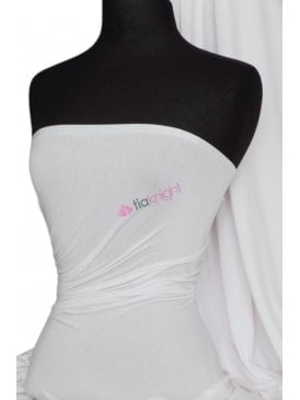 Cotton Lycra Jersey Light Weight Stretchy Fabric - Ivory Q1140 IV