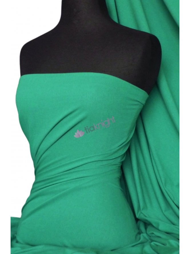 Cotton Lycra Jersey Light Weight Stretchy Fabric - Jade Q1140 JD