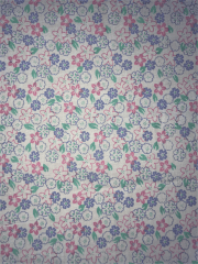 Cotton Poplin Non-Stretch Material- Honolulu Florals Pink/Lilac Q1416 PNMLT