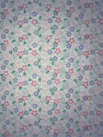 Cotton Poplin Non-Stretch Material- Moana Florals Q1417 IVMLT