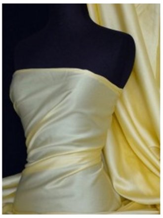 Cotton Poplin Sheen Shirt Fabric- Lemon Q596 LMN