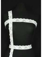 Cream Floral Lace Trim