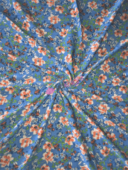 Crepe Blouse/Dress Crinkle Fabric- Cornflower Springs CRP10 BLMLT