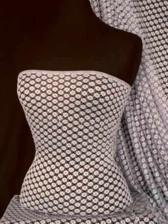 Crochet Daisy Stretch Lace- Lilac SQ17 LLC
