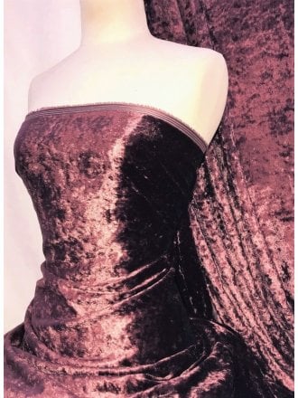Crushed Glitz Velour/Velvet Woven Interior Fabric- Burgundy SQ269 BGD