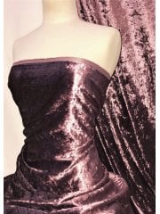 Crushed Glitz Velour/Velvet Woven Interior Fabric- Dusk Rose SQ269 DRS