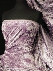 Crushed Glitz Velour/Velvet Woven Interior Fabric- Pale Mauve SQ269 PMVE