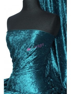 Crushed Velvet/Velour Stretch Material- Blue Diamond Q156 BDMN