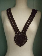 Dark Brown Crochet Neck Piece