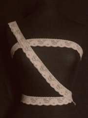 Dark Stone Floral Lace Trim