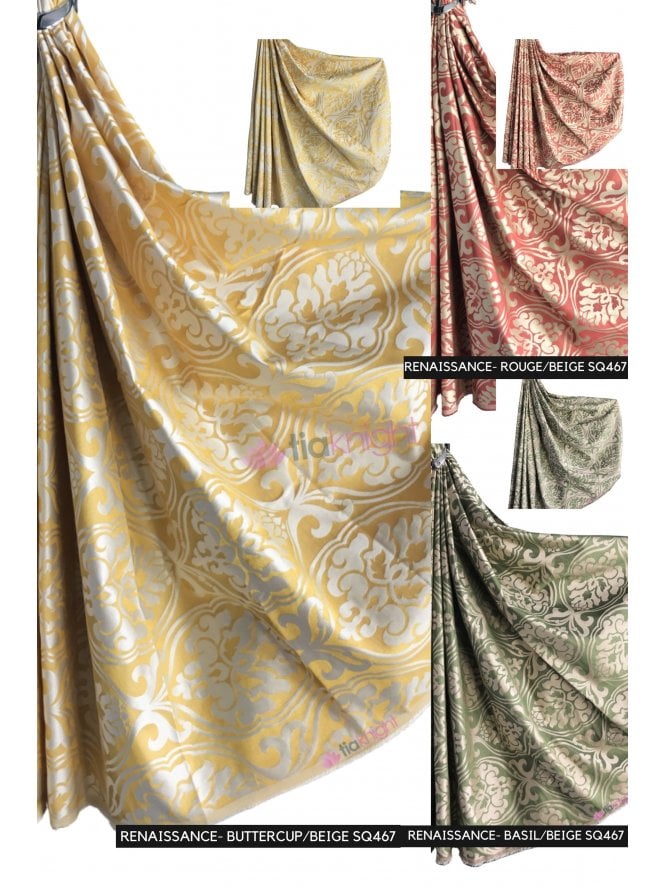 Designer Curtain Upholstery Fabric Printed Interior Material- 146-147cm Width