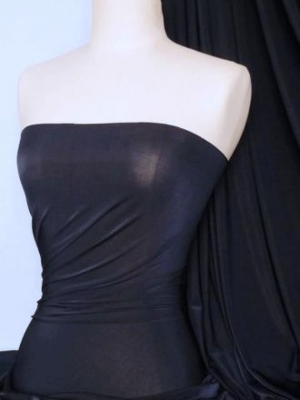 Diabolo Shiny Lycra 4 Way Stretch Fabric- Navy Q262 NY