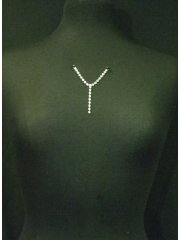 Diamante Neck Embellishment- Silver EM348 SLV