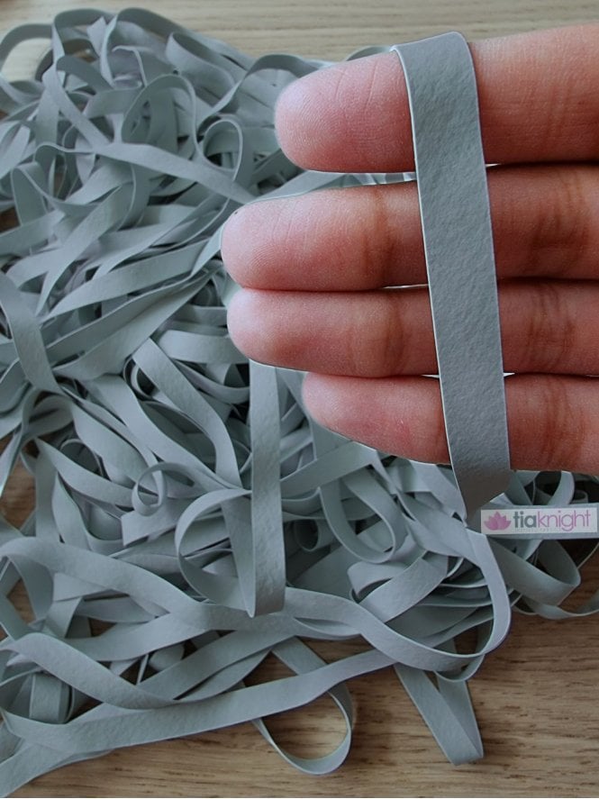 Elastic Swimwear Natural Rubber Stretchy Tape 6 mm- Light Grey SQ564