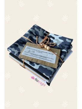 Fat Quarter Cotton Crafting Bundle x Neutral 5 Pieces