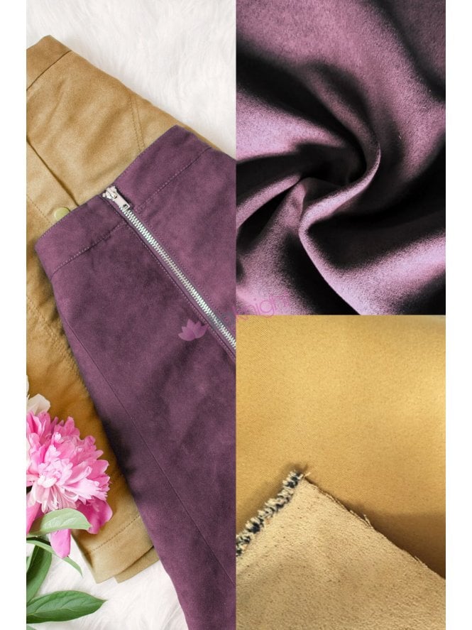 Faux Suede Soft Interior/Upholstery Fabric Material- Toffee SQ173 TOF
