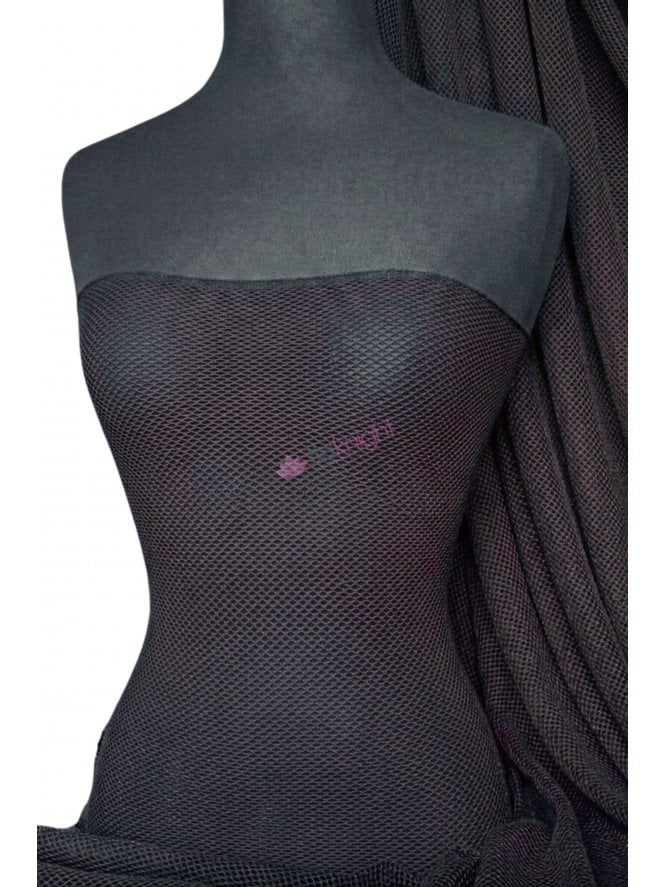 Fishnet 2mm 4 Way Stretch Material- Black Q317 BK