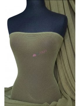 Fishnet 2mm 4 Way Stretch Material- Khaki Q317 KH