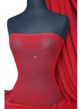 Fishnet 2mm 4 Way Stretch Material- Red Q317 RD