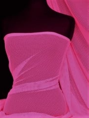 Fishnet 4 Way Stretch Fabric Material- Cerise Pink Q1335 CRS