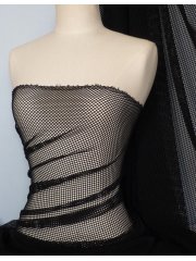 Fishnet (6mm) Stretchy Material- Black Q319 BK