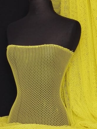 Fishnet (6mm) Stretchy Material- Bright Yellow Q319 BTYEL