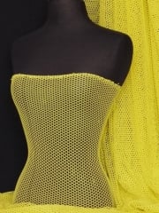Fishnet (6mm) Stretchy Material- Bright Yellow Q319 BTYEL