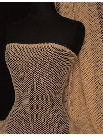 Fishnet (6mm) Stretchy Material- Dark Stone Q319 DKSTN