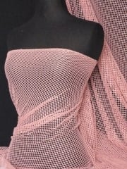 Fishnet (6mm) Stretchy Material- Light Dusky Pink Q319 LTDPN