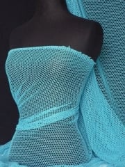 Fishnet (6mm) Stretchy Material- Turquoise Q319 TQS