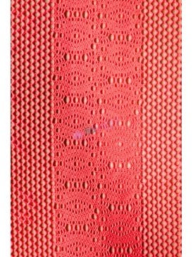 Fishnet Waves Stretch Fabric Material- Neon Pink SQ854 NPN