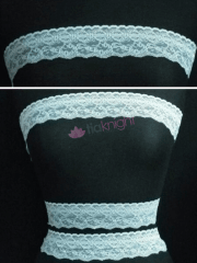 Floral Design Lace Trim- Light Blue SY166 LTBL