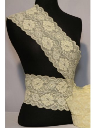 Flower Design Lace Trimming- Lemon SY71 LMN