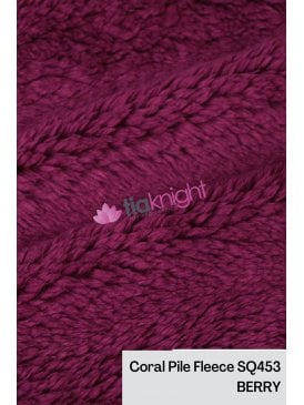 Fluffy Coral Pile Cuddle Plush Fleece- SQ453