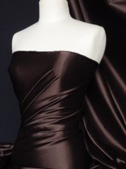  Fluid Super Soft Satin Fabric- Brown Q855 BR