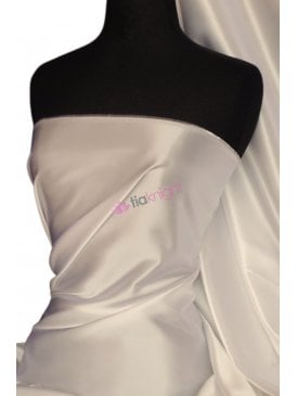 Fluid Super Soft Satin Fabric- Ivory Q855 IV