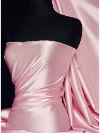 Fluid Super Soft Satin Fabric- Pink Q855 PN