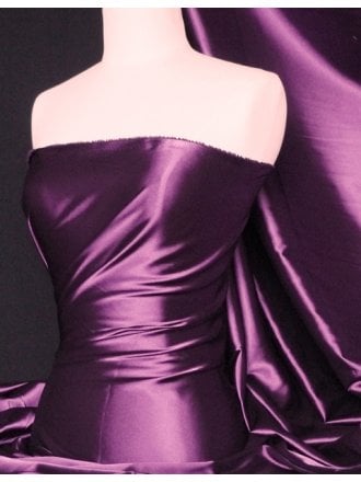 Fluid Super Soft Satin Fabric- Purple Q855 PPL