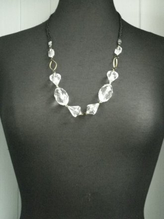 Gem Necklace- Crystal EM177 CSTL