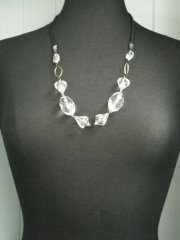 Gem Necklace- Crystal EM177 CSTL