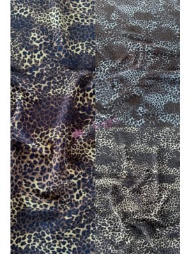 Georgette Crepe Heavy Weight Semi Sheer Fabric- Mini Cheetah SQ863