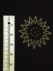 Gold Starburst Iron-On Rhinestud