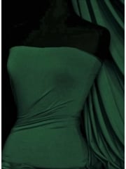  Heavy Viscose Rayon 4 Way Stretch Jersey Fabric- Bottle Green Q896 BTGR
