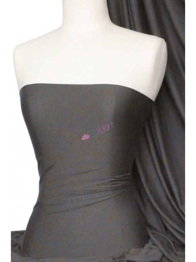 Heavy Viscose Rayon 4 Way Stretch Jersey Fabric- Charcoal Grey Q896 CHGR